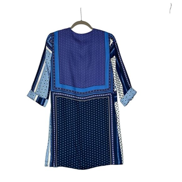 Zara Blue Morocco Scarf Print Tunic Dress | S - Picture 8 of 9